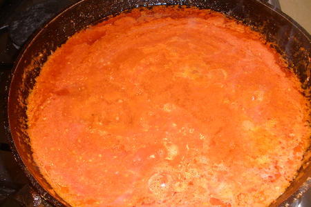 Спагетти в томатно-водочном соусе: шаг 3