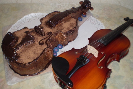 Торт " скрипка": шаг 3