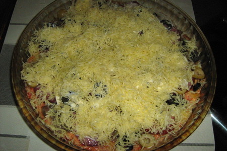 Оливково-грибная пицца: шаг 4