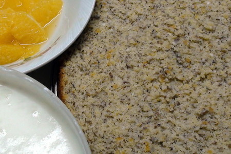 Торт «апельсиновый» с твороженным суфле и миндально-цитрусовым бисквитом без муки от natapit.: шаг 2