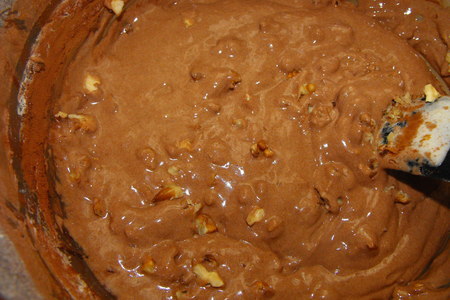 Шоколадно-ореховый торт с мягким кремом.: шаг 3