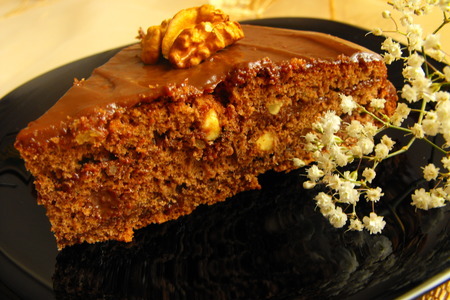 Шоколадно-ореховый торт с мягким кремом.: шаг 7