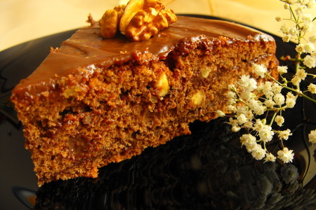 Шоколадно-ореховый торт с мягким кремом.: шаг 8