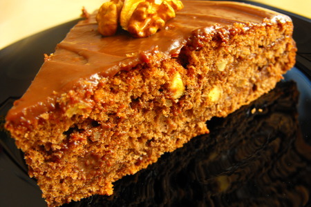 Шоколадно-ореховый торт с мягким кремом.: шаг 9