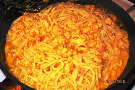 Спагетти по-креольски: шаг 16