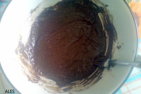 Шоколадное печенье с орехами: шаг 4