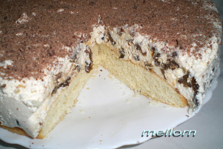 Творожный торт с черносливом: шаг 6