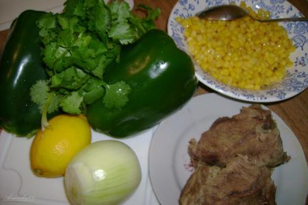 Салат из мяса со сладким перцем: шаг 1