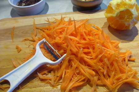 Морковно-апельсиновый салат  "оранжевая песня": шаг 2