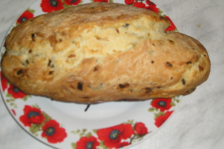 Итальянский хлеб с маслинами и луком: шаг 3