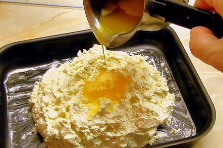 Десерт из манки с миндалём в сахарном сиропе «басбаса»: шаг 2