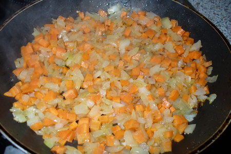 Канелони с рубленной индейкой и овощами,в соусе: шаг 2