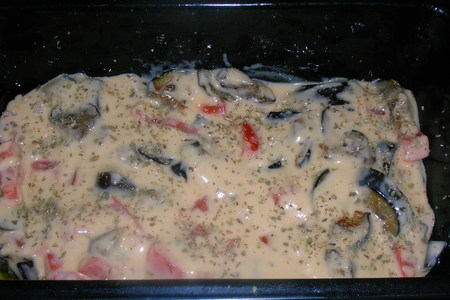 Закусочный кекс с баклажанами и помидорами: шаг 4