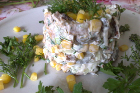 Салат  из тунца (весенние мимозы): шаг 1