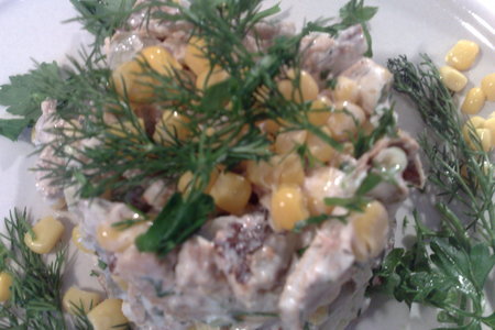 Салат  из тунца (весенние мимозы): шаг 5