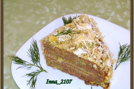 Печеночный торт  с сырно -кефирным кремом: шаг 9