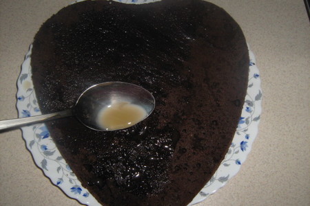 Фото приготовления рецепта: Торт  сердце 