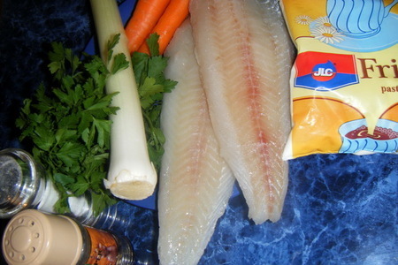 Рыба с овощами,под соусом: шаг 1