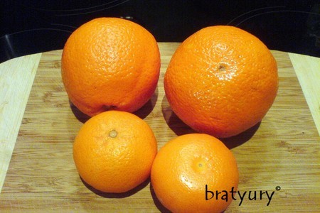 Мандарины и апельсины карамелизированные в шоколаде: шаг 1