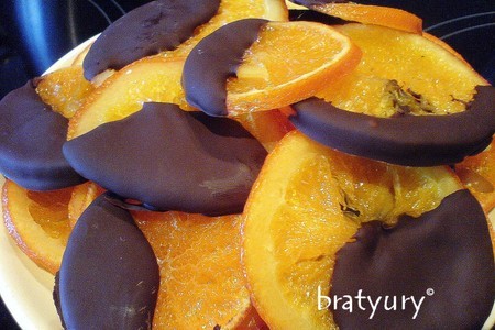 Мандарины и апельсины карамелизированные в шоколаде: шаг 9