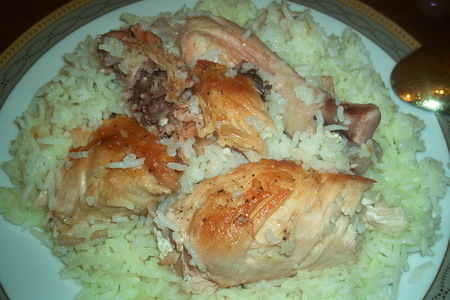 Плов с курицей, вернее курица под рисом: шаг 3