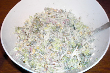 Салат из броколи: шаг 3