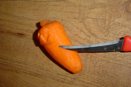 Шишка из моркови: шаг 5