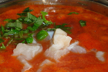 Томатный суп "морской": шаг 3