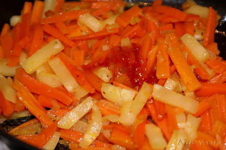 Пикантная закуска из моркови с ананасами: шаг 4