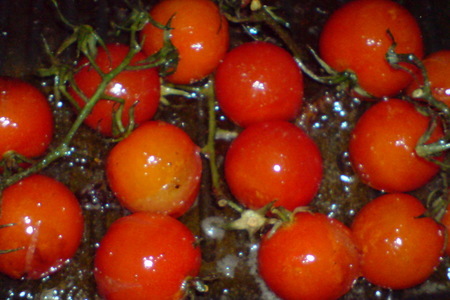 Морской окунь под апельсиновым соусом ,запечённый на гриле с шерри-томатами: шаг 2