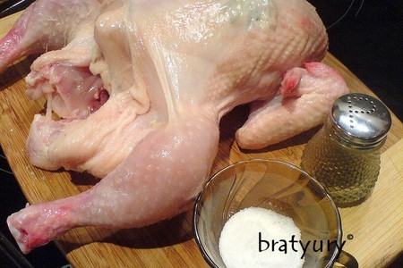 Курица жареная сухой засолки: шаг 3