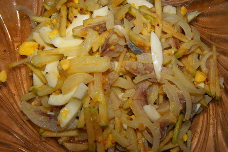 Салат с селедкой,картофелем и яблоком: шаг 7