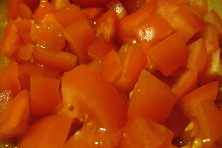 Тушеные креветки с помидорами: шаг 3