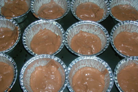 Сырно-шоколадные кексы с орехами и горьким шоколадом: шаг 5
