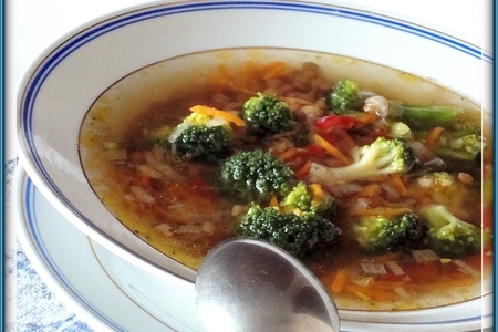 Суп из чечевицы с брокколи: шаг 3