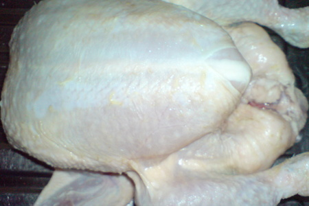 Цыплёнок по-домашнему,с маринованными грибами и сметаной: шаг 1