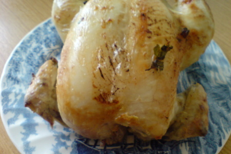 Цыплёнок по-домашнему,с маринованными грибами и сметаной: шаг 8