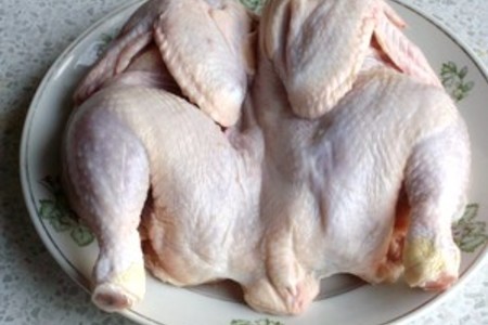 На лицо ужасная, вкусная внутри или курица в черничном соусе: шаг 1