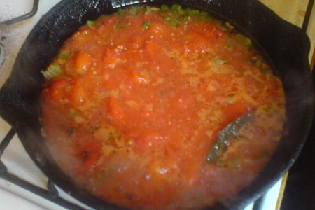 Треска с сельдереем в томатном соусе: шаг 4