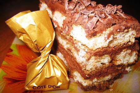 Кофейно-шоколадно-ромовое пироженое/торт: шаг 1