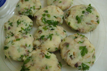 Картофельные крокеты с беконом и сыром.: шаг 4