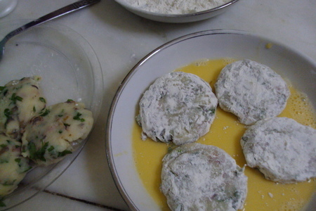 Картофельные крокеты с беконом и сыром.: шаг 6