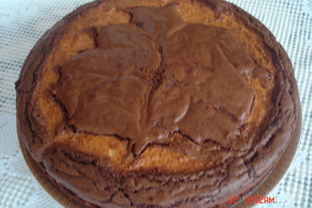 Шоколадно-творожное пирожное: шаг 1