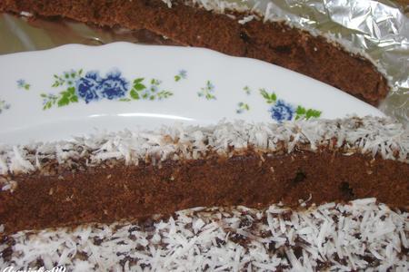 Шоколадный торт "бар ламингтона": шаг 8