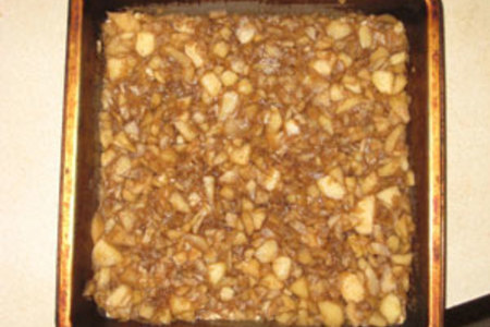 Овсяный пирог с фруктовой начинкой (из изюма, яблок или кураги с кокосом): шаг 2