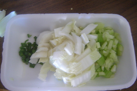 Острая свиная соломка с овощами и лапшой: шаг 4