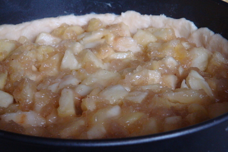 Яблочный пирог -киш,с ореховой крошкой: шаг 2