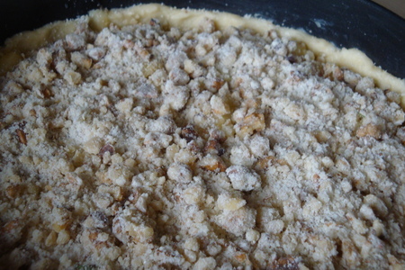 Яблочный пирог -киш,с ореховой крошкой: шаг 3