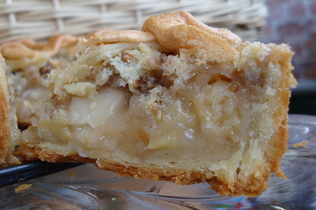 Яблочный пирог -киш,с ореховой крошкой: шаг 6