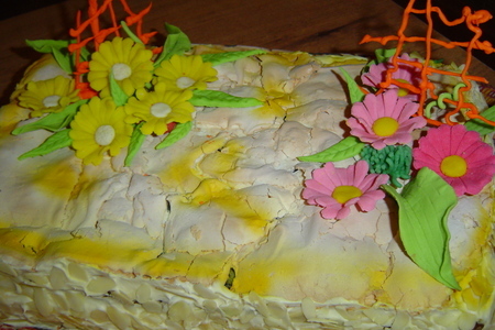 Торт "цветы в пустыне": шаг 7